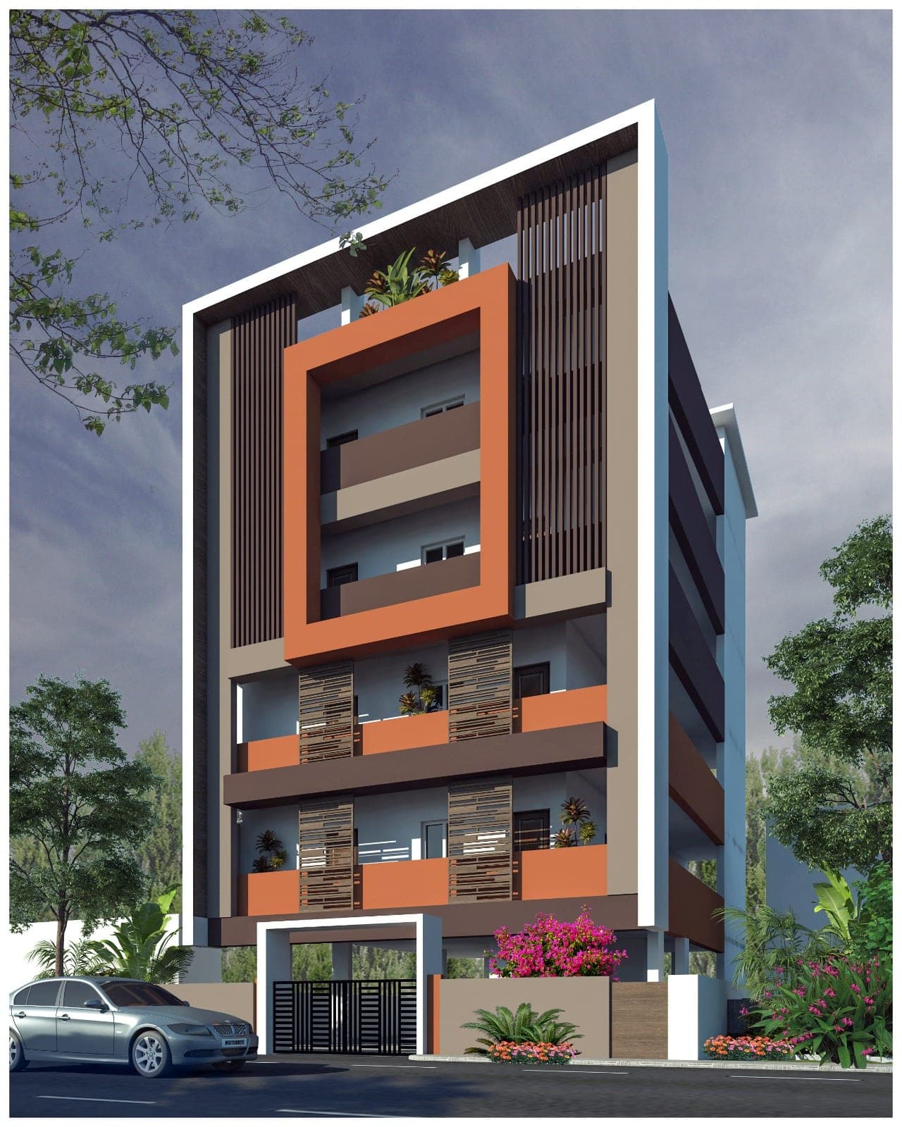 Architectural render — Villa project by M.V.S. Associates