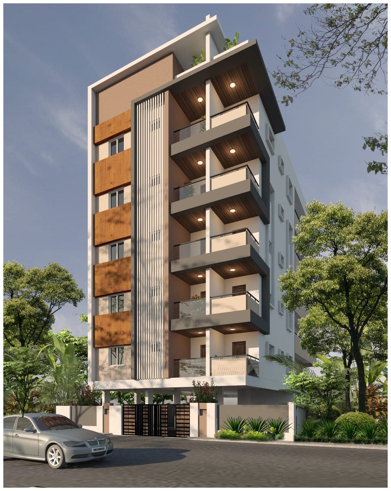 Architectural render — Apartment project by M.V.S. Associates